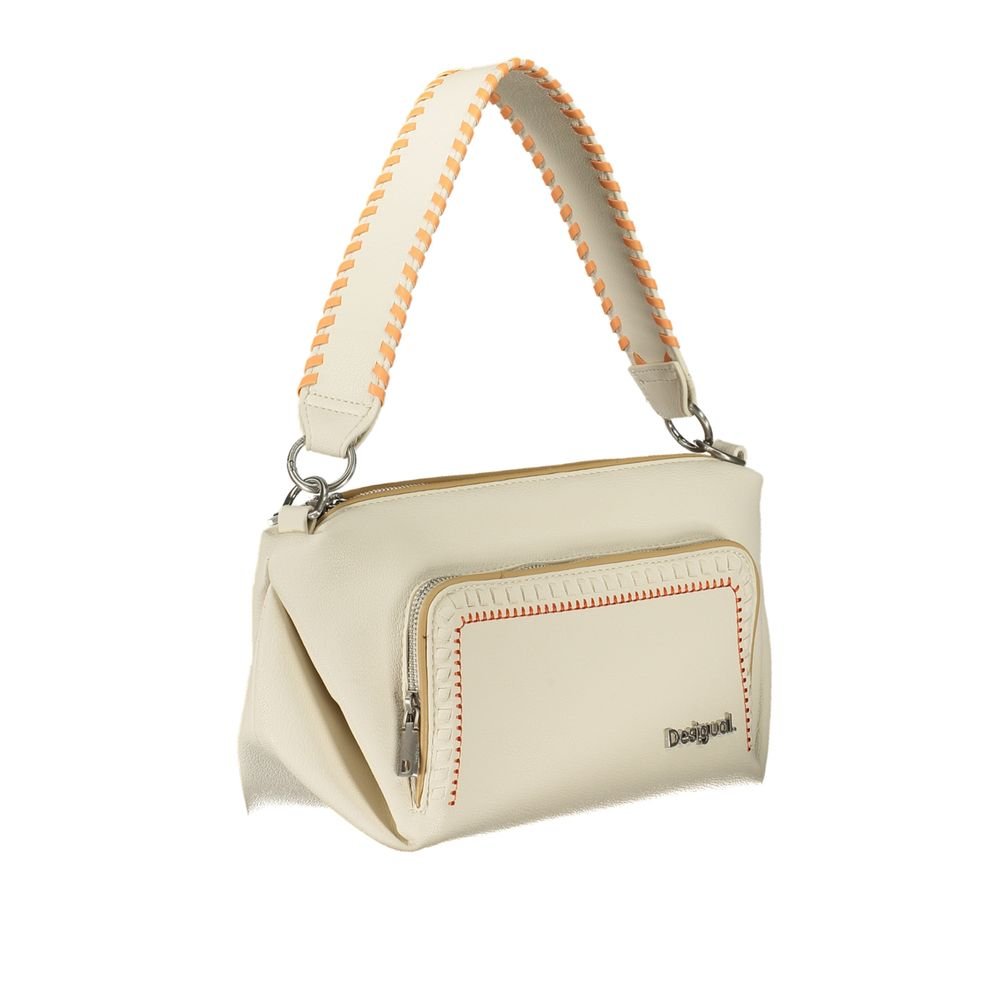 Desigual White Polyethylene Handbag - Beyzy Store - Desigual
