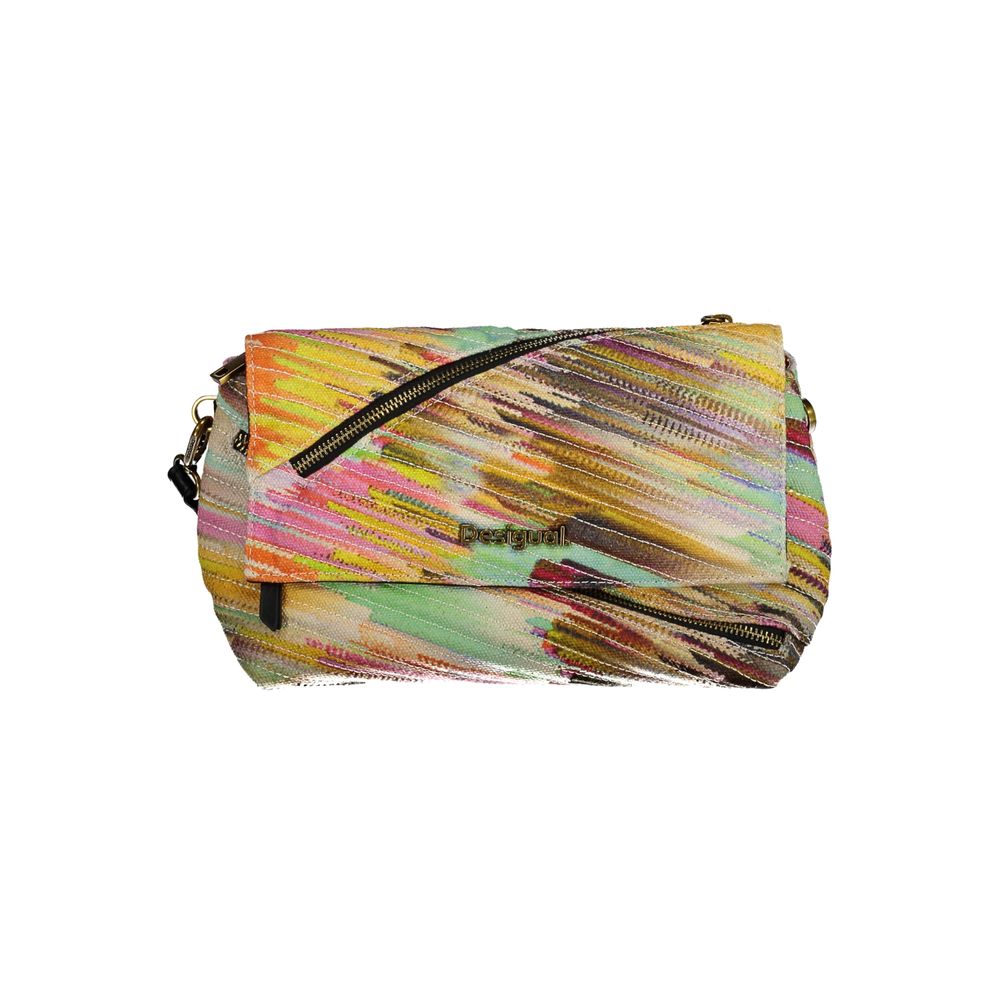Desigual Yellow Polyester Handbag - Beyzy Store - Desigual