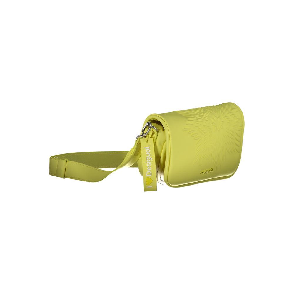 Desigual Yellow Polyethylene Handbag - Beyzy Store - Desigual
