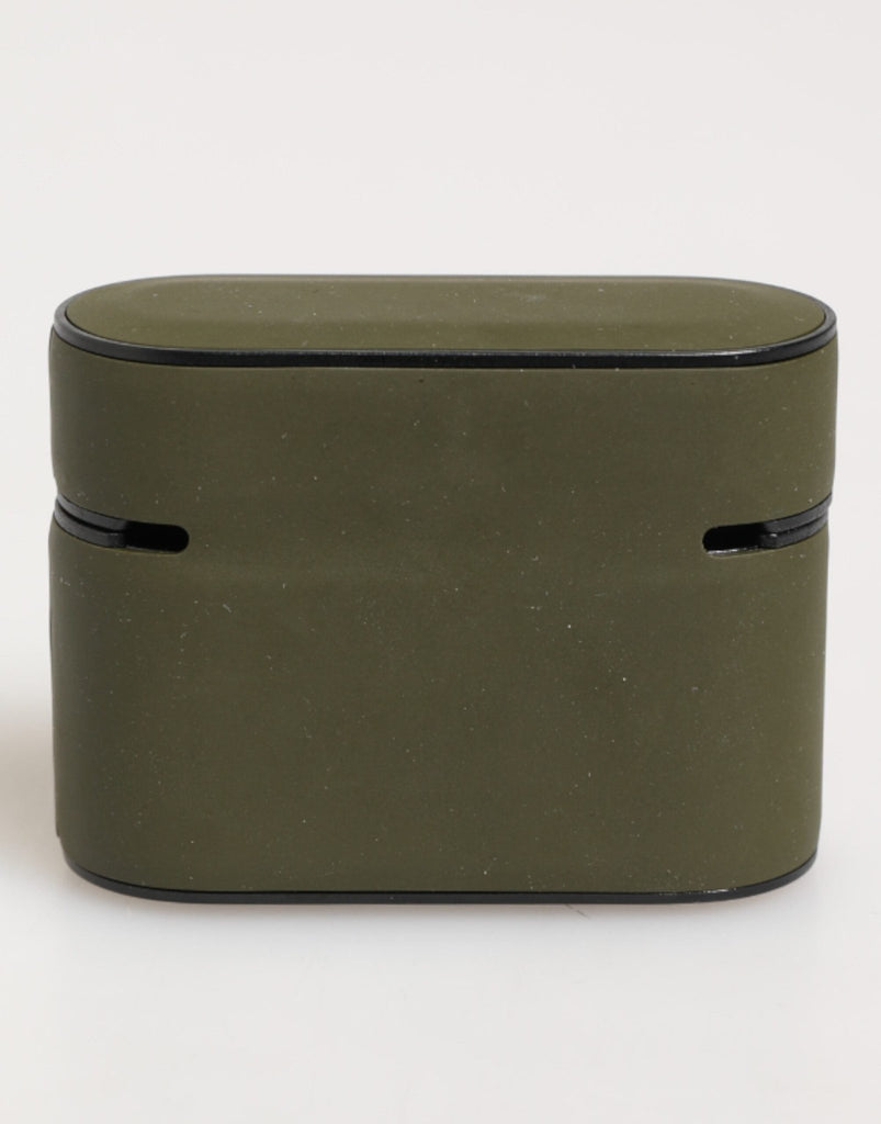 Dolce & Gabbana Army Green Rubber Logo Embossed Accessory Airpods Case - Beyzy Store - Dolce & Gabbana