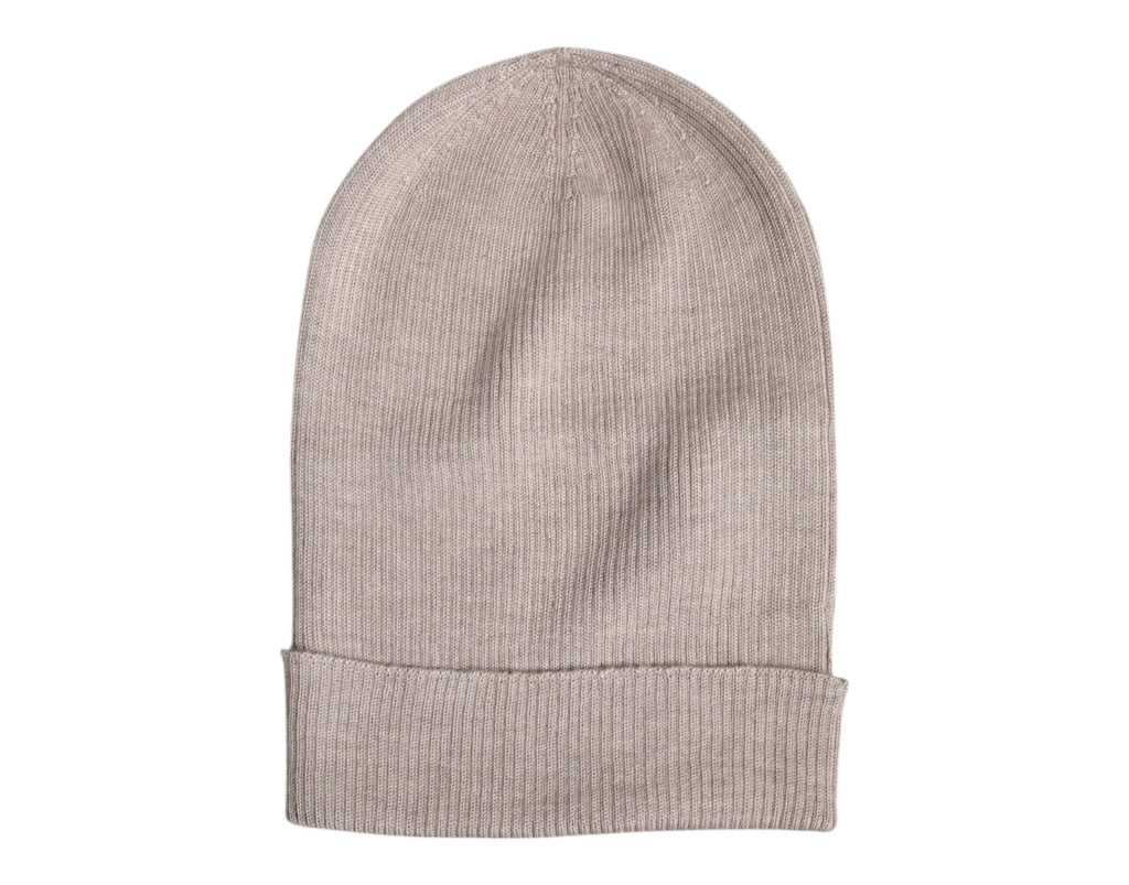 Dolce & Gabbana Beige Cashmere Knitted Winter Beanie Hat - Beyzy Store - Dolce & Gabbana