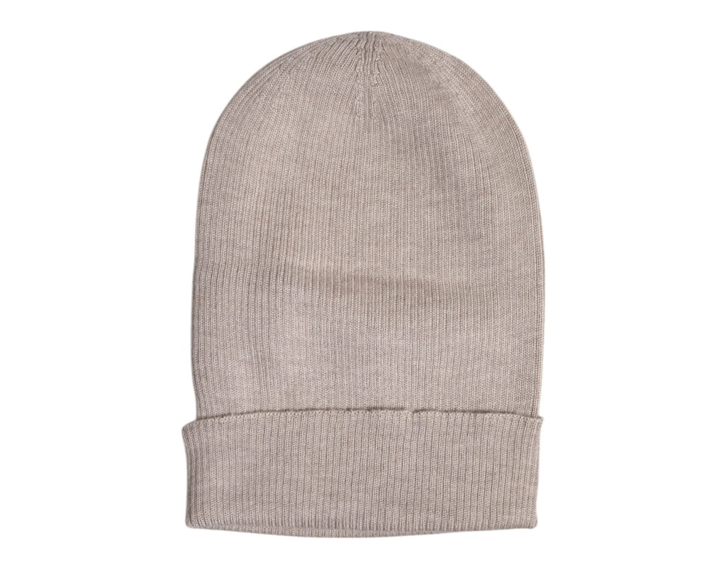 Dolce & Gabbana Beige Cashmere Knitted Winter Beanie Hat - Beyzy Store - Dolce & Gabbana