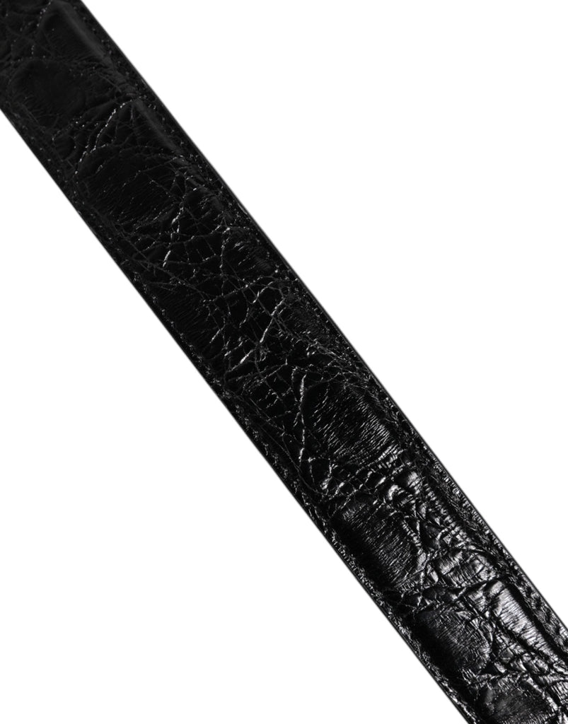 Dolce & Gabbana Black Alligator Leather Bag Shoulder Strap - Beyzy Store - Dolce & Gabbana