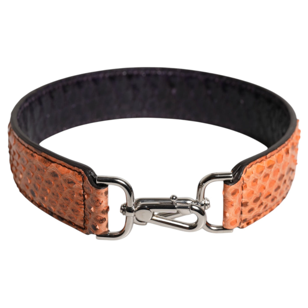 Dolce & Gabbana Black Beige Exotic Leather Bag Shoulder Strap - Beyzy Store - Dolce & Gabbana
