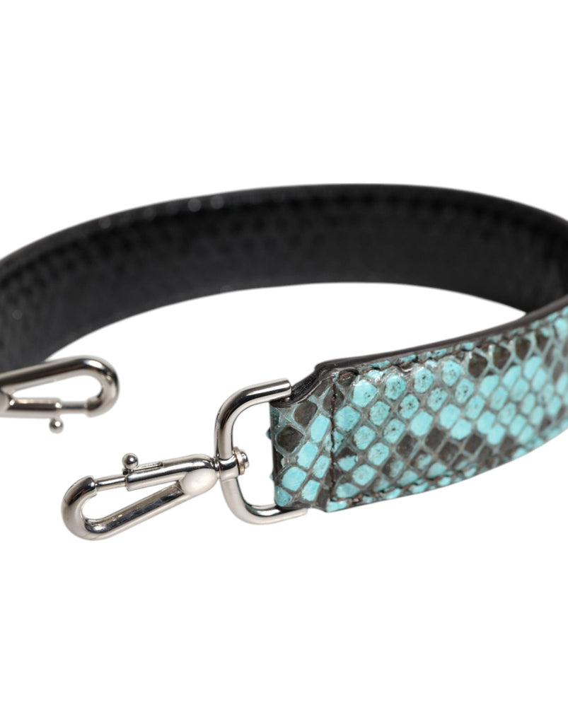 Dolce & Gabbana Black Blue Exotic Leather Bag Shoulder Strap - Beyzy Store - Dolce & Gabbana