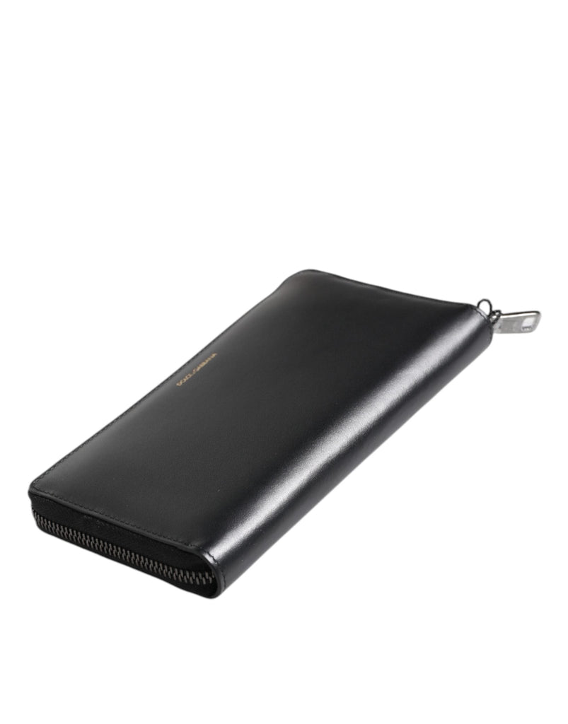 Dolce & Gabbana Black Blue Exotic Leather Embossed Continental Wallet - Beyzy Store - Dolce & Gabbana