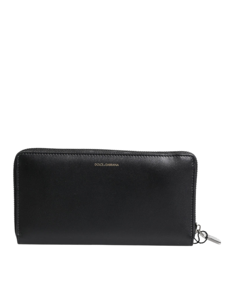 Dolce & Gabbana Black Blue Exotic Leather Embossed Continental Wallet - Beyzy Store - Dolce & Gabbana