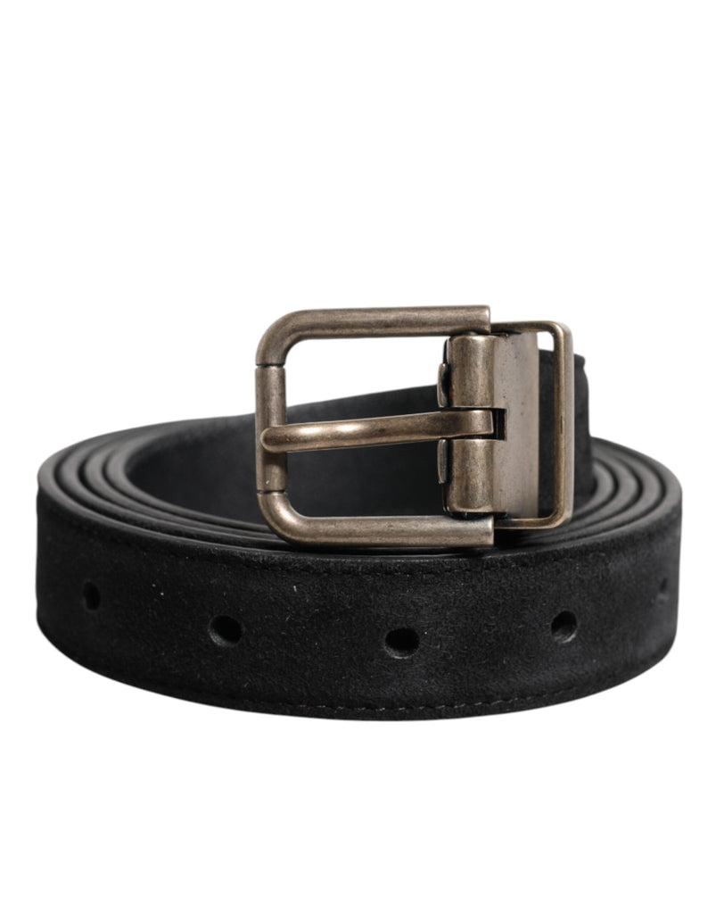 Dolce & Gabbana Black Calf Leather Classic Metal Buckle Belt - Beyzy Store - Dolce & Gabbana