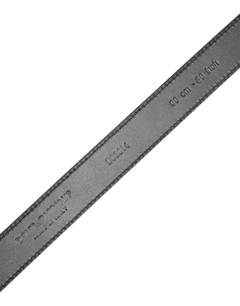 Dolce & Gabbana Black Calf Leather Classic Metal Buckle Belt - Beyzy Store - Dolce & Gabbana