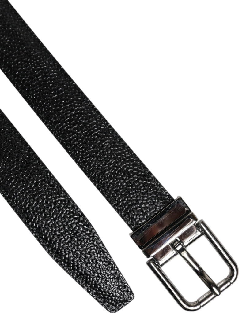 Dolce & Gabbana Black Calf Leather Classic Metal Buckle Belt - Beyzy Store - Dolce & Gabbana