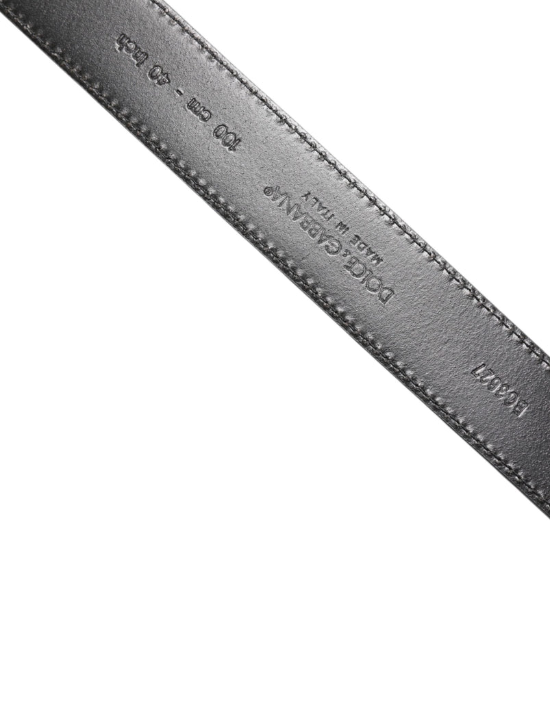 Dolce & Gabbana Black Calf Leather Classic Metal Buckle Belt - Beyzy Store - Dolce & Gabbana