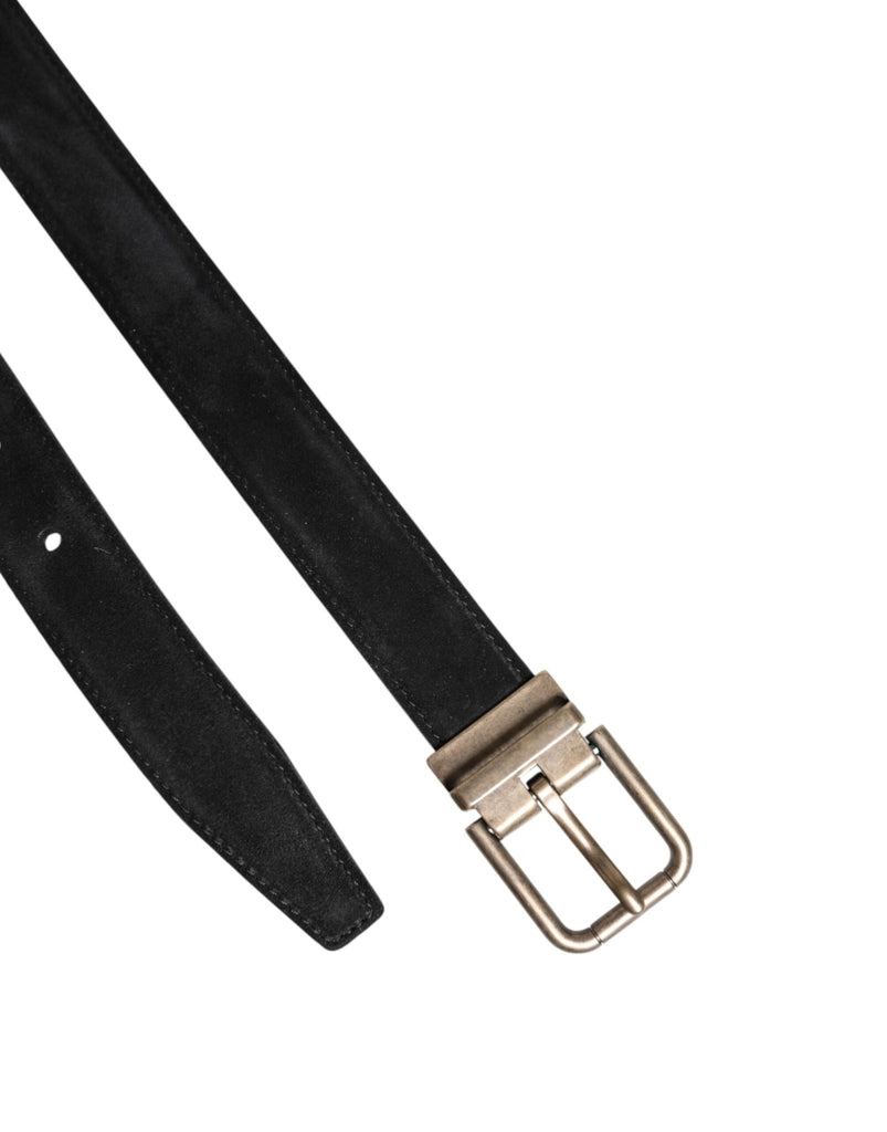Dolce & Gabbana Black Calf Leather Classic Metal Buckle Belt - Beyzy Store - Dolce & Gabbana