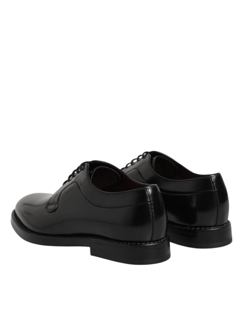 Dolce & Gabbana Black Calf Leather Lace Up Dress Derby Shoes - Beyzy Store - Dolce & Gabbana