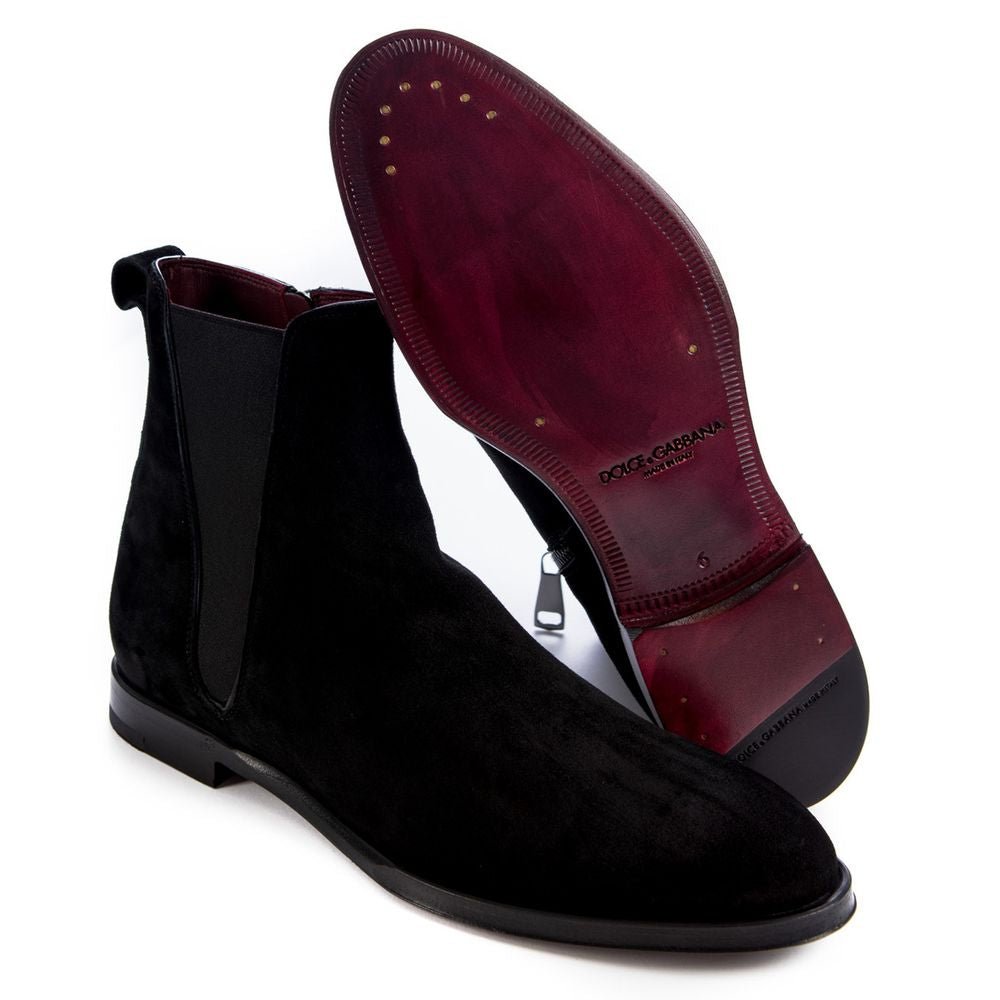 Dolce & Gabbana Black Calfskin Boot - Beyzy Store - Dolce & Gabbana