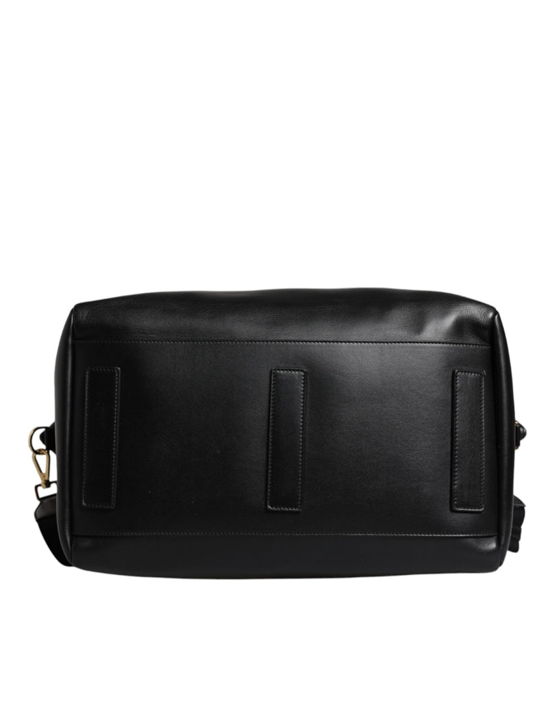 Dolce & Gabbana Black Calfskin Leather Hand Shoulder Duffle Bag - Beyzy Store - Dolce & Gabbana
