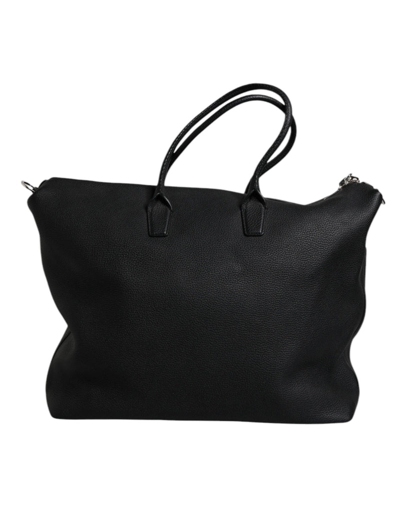 Dolce & Gabbana Black Calfskin Leather Hand Shoulder Duffle Bag - Beyzy Store - Dolce & Gabbana