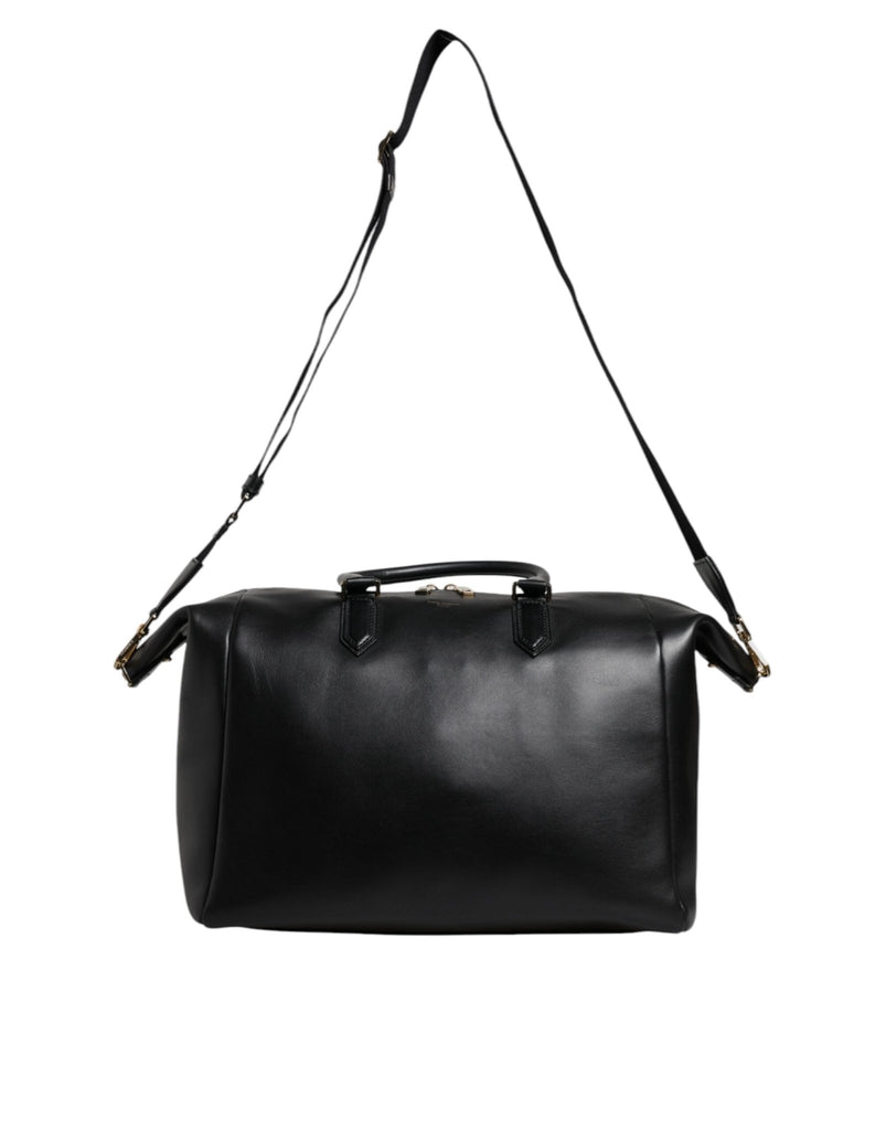 Dolce & Gabbana Black Calfskin Leather Hand Shoulder Duffle Bag - Beyzy Store - Dolce & Gabbana