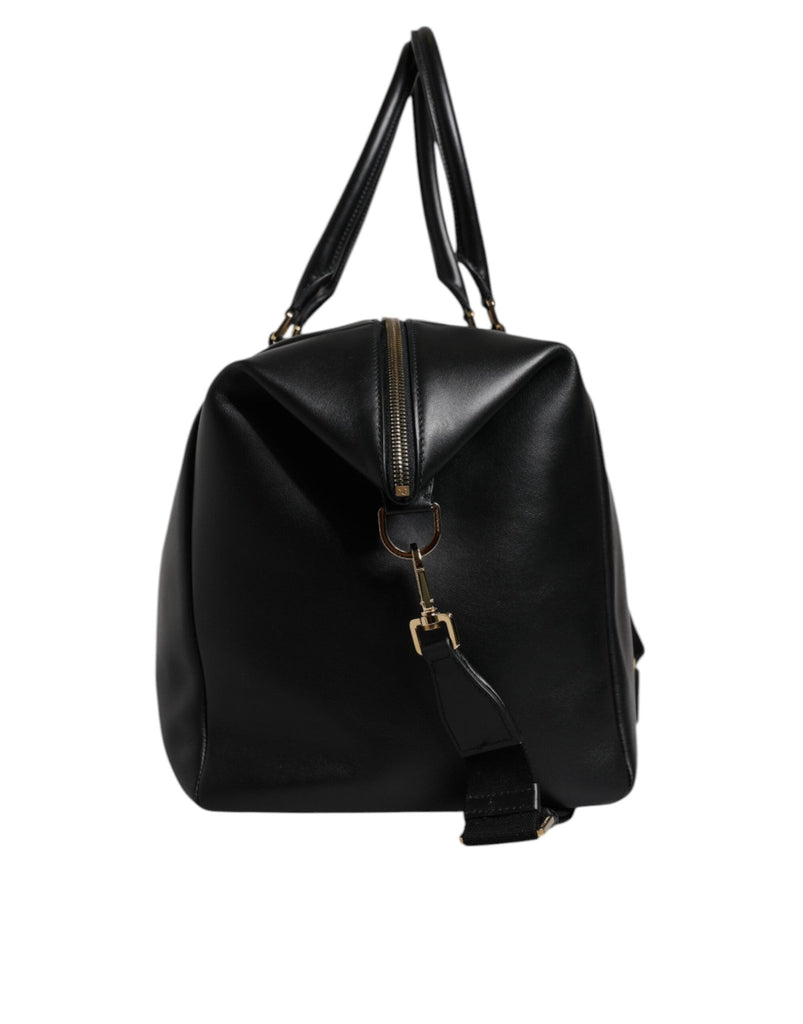Dolce & Gabbana Black Calfskin Leather Hand Shoulder Duffle Bag - Beyzy Store - Dolce & Gabbana