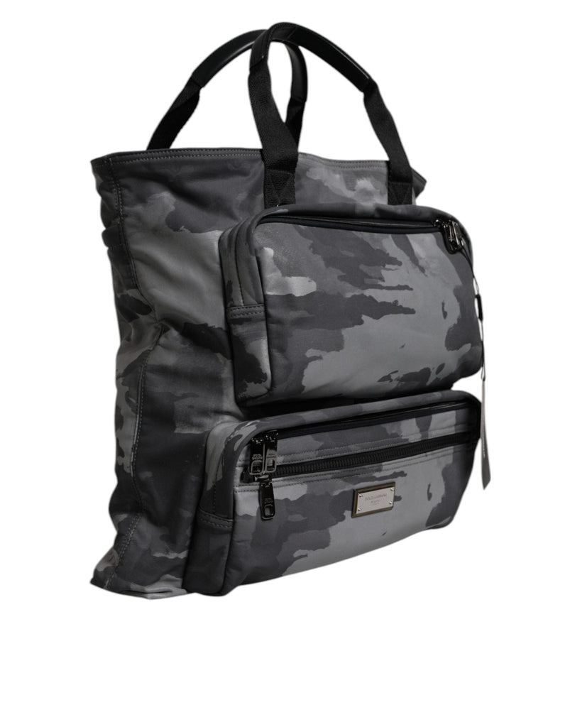 Dolce & Gabbana Black Camouflage Shoulder Strap Logo Plaque Bag - Beyzy Store - Dolce & Gabbana