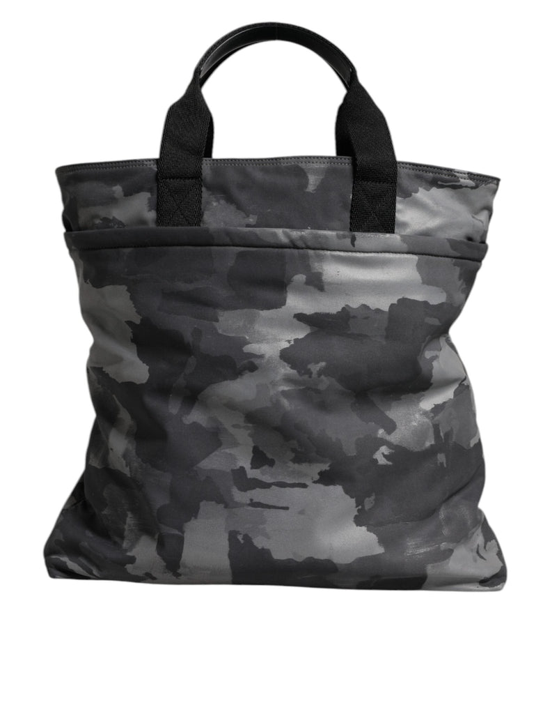Dolce & Gabbana Black Camouflage Shoulder Strap Logo Plaque Bag - Beyzy Store - Dolce & Gabbana