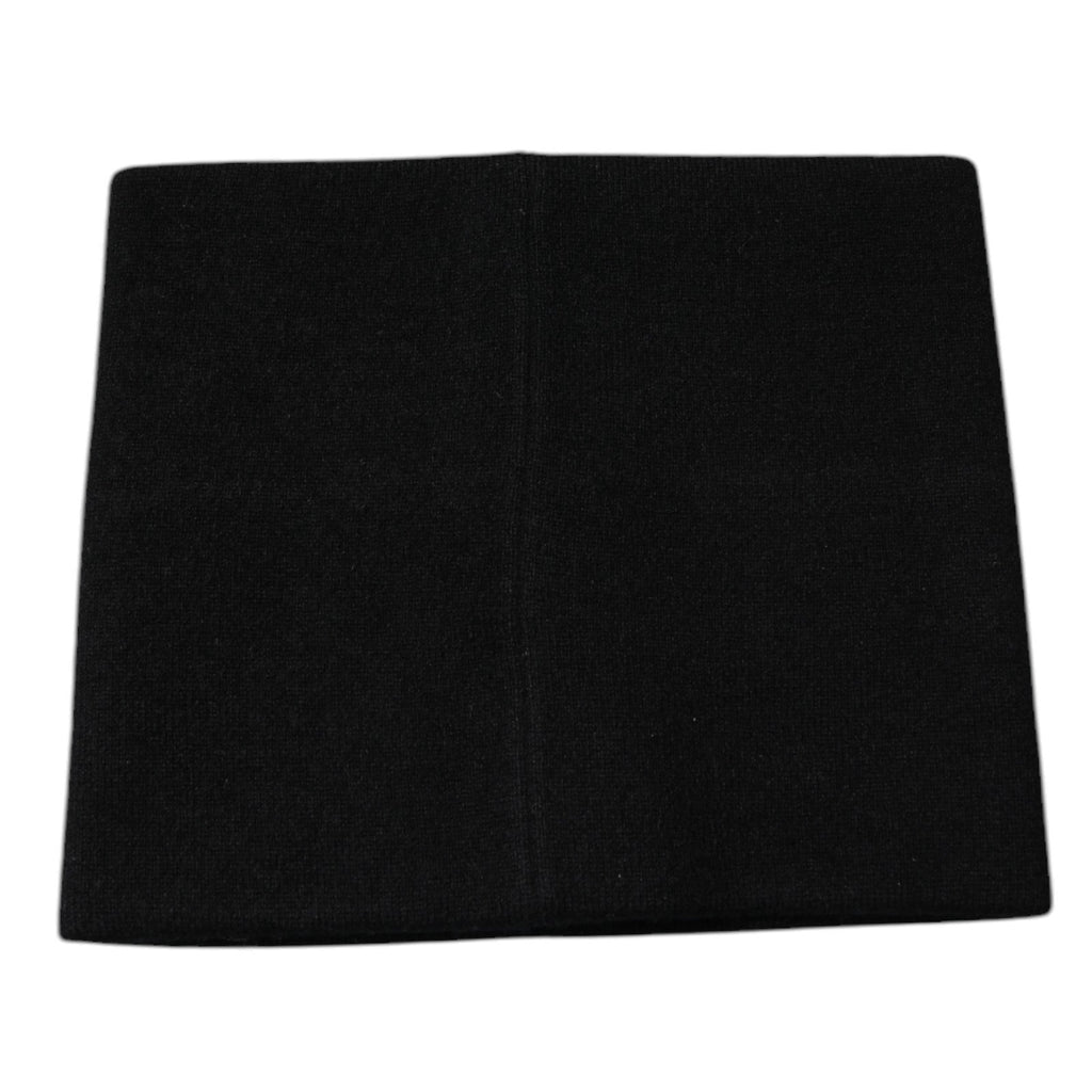 Dolce & Gabbana Black Cashmere DG Logo Square Handkerchief Scarf - Beyzy Store - Dolce & Gabbana