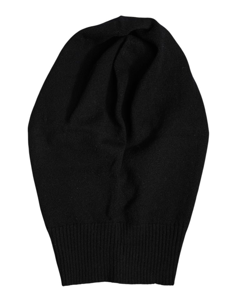 Dolce & Gabbana Black Cashmere Knitted Ski Mask Balaclava Hat - Beyzy Store - Dolce & Gabbana