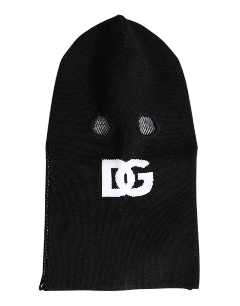 Dolce & Gabbana Black Cashmere Knitted Ski Mask Balaclava Hat - Beyzy Store - Dolce & Gabbana