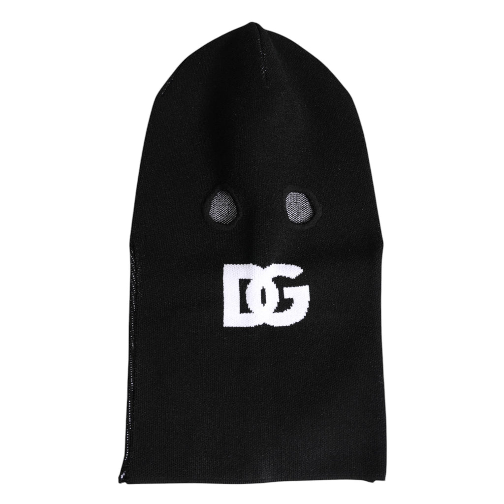Dolce & Gabbana Black Cashmere Knitted Ski Mask Balaclava Hat - Beyzy Store - Dolce & Gabbana