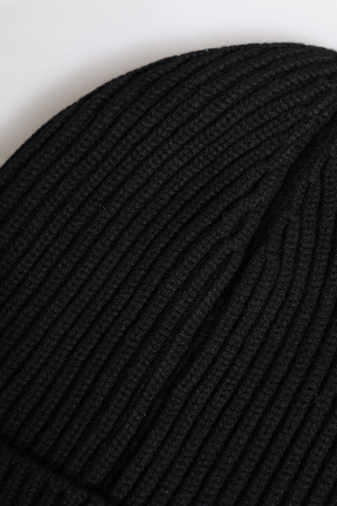 Dolce & Gabbana Black Cashmere Knitted Winter Beanie Hat - Beyzy Store - Dolce & Gabbana