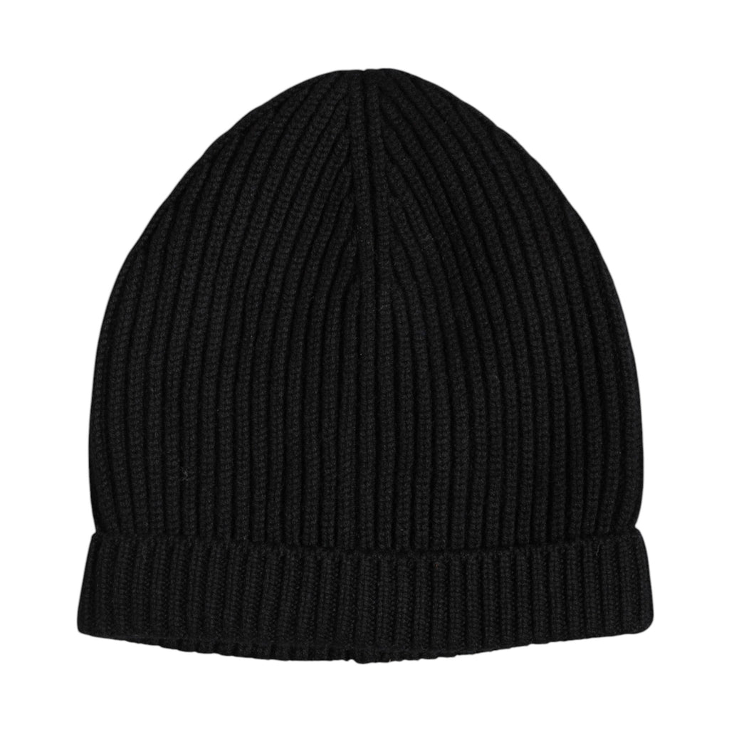 Dolce & Gabbana Black Cashmere Knitted Winter Beanie Hat - Beyzy Store - Dolce & Gabbana