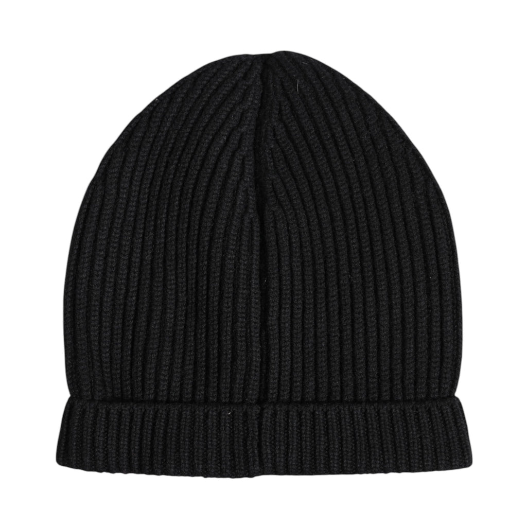 Dolce & Gabbana Black Cashmere Knitted Winter Beanie Hat - Beyzy Store - Dolce & Gabbana