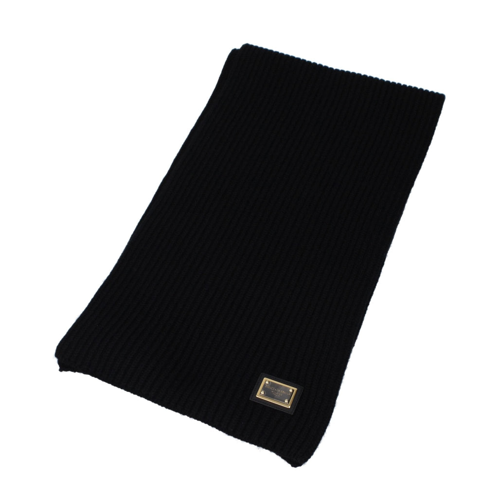 Dolce & Gabbana Black Cashmere Scarf - Beyzy Store - Dolce & Gabbana