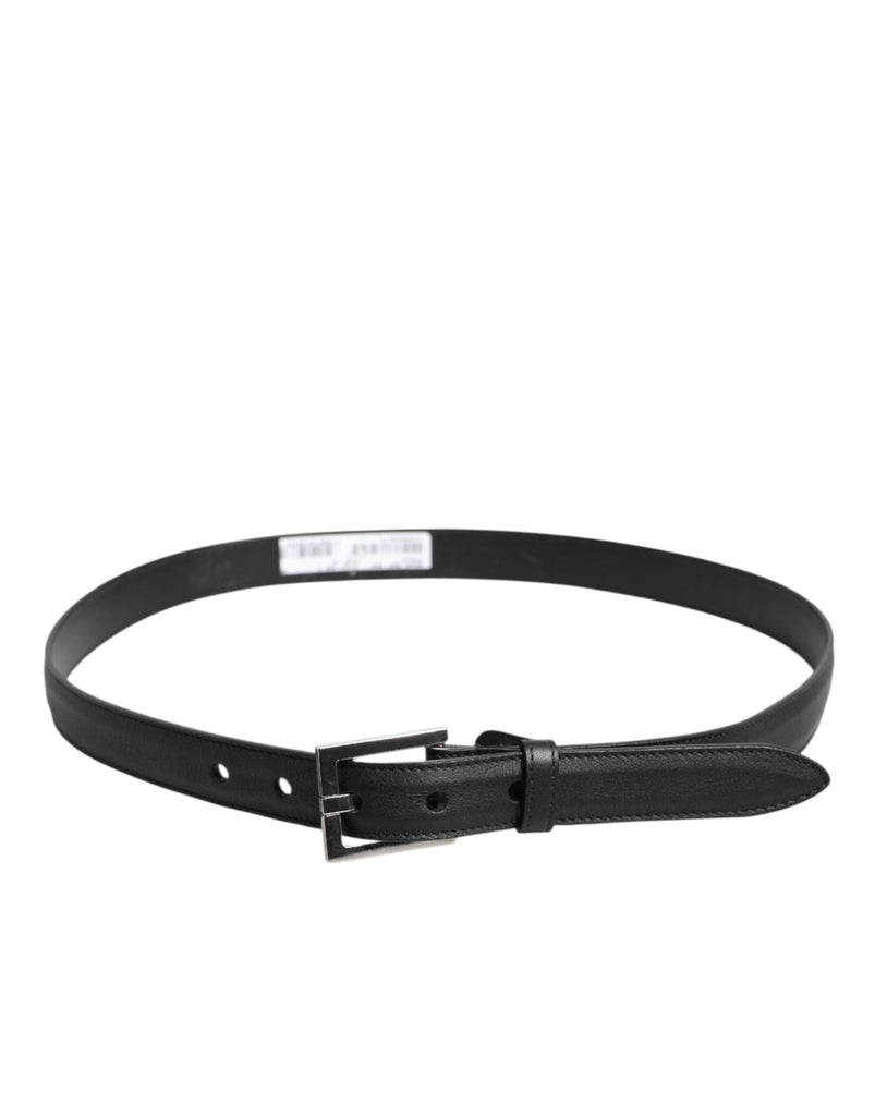Dolce & Gabbana Black Classic Calfskin Leather Buckle Belt - Beyzy Store - Dolce & Gabbana