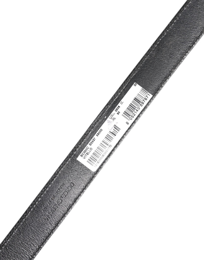 Dolce & Gabbana Black Classic Calfskin Leather Buckle Belt - Beyzy Store - Dolce & Gabbana
