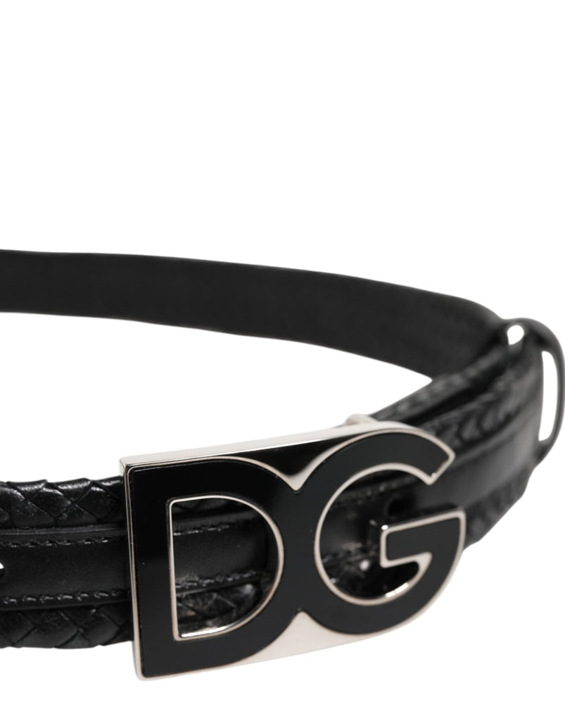 Dolce & Gabbana Black Classic Leather DG Logo Buckle Belt - Beyzy Store - Dolce & Gabbana