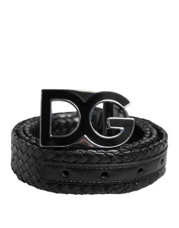 Dolce & Gabbana Black Classic Leather DG Logo Buckle Belt - Beyzy Store - Dolce & Gabbana