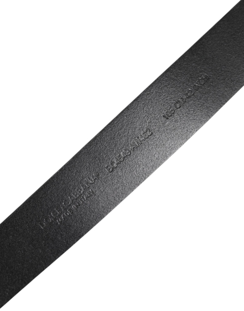 Dolce & Gabbana Black Classic Leather Metal Buckle Belt - Beyzy Store - Dolce & Gabbana