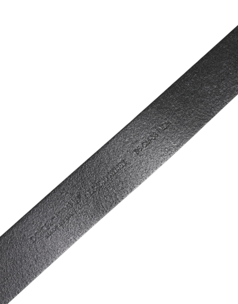 Dolce & Gabbana Black Classic Leather Metal Buckle Belt - Beyzy Store - Dolce & Gabbana