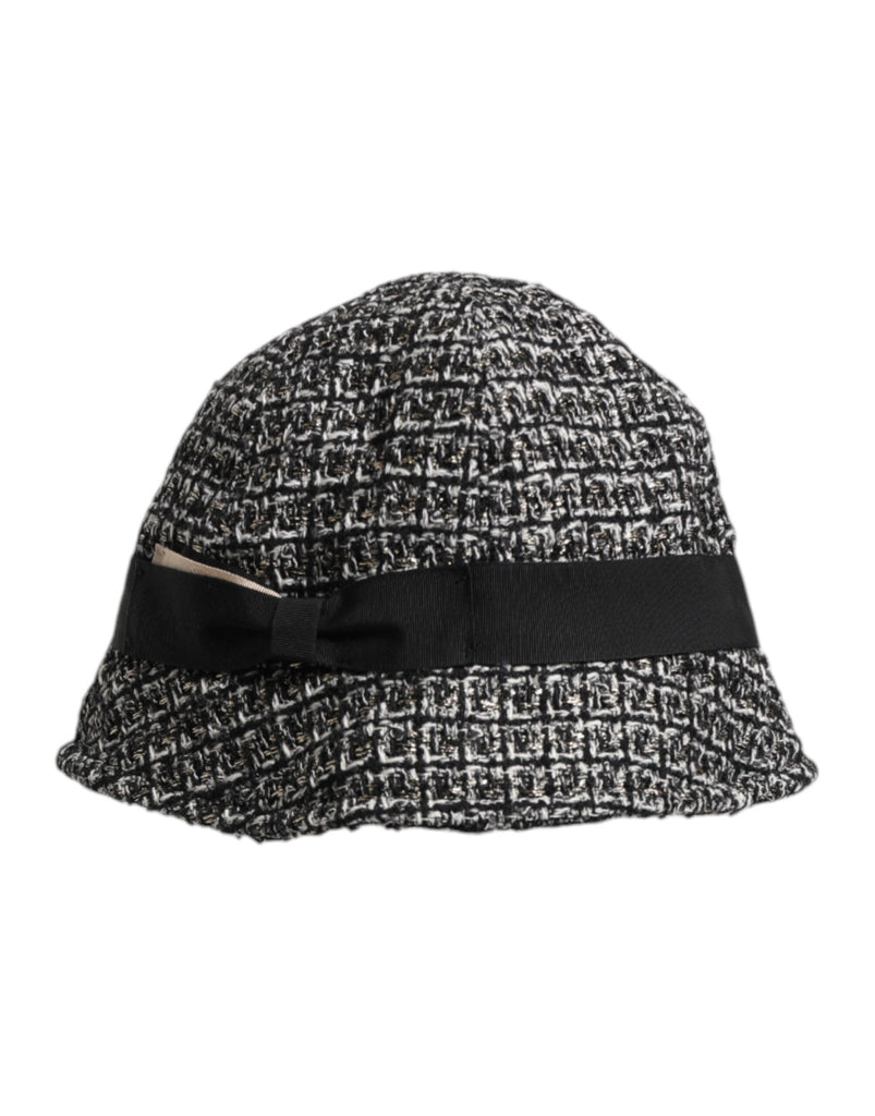 Dolce & Gabbana Black Cotton Blend Bucket Hat - Beyzy Store - Dolce & Gabbana