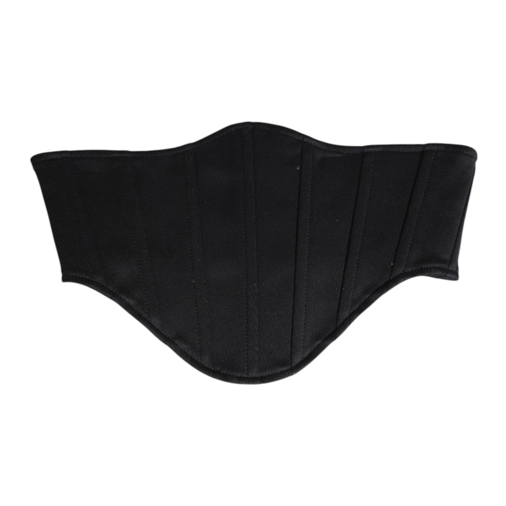 Dolce & Gabbana Black Cotton Waist Tuxedo Belt Cummerbund - Beyzy Store - Dolce & Gabbana