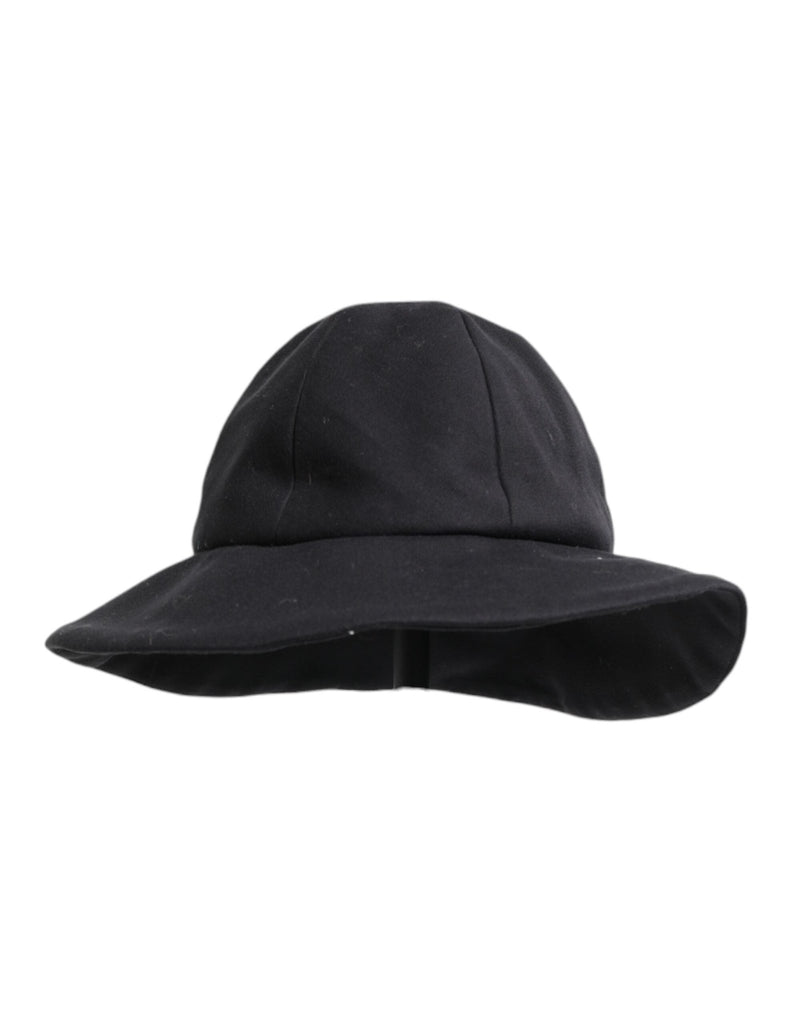 Dolce & Gabbana Black Cotton Wide Brim Bucket Hat - Beyzy Store - Dolce & Gabbana