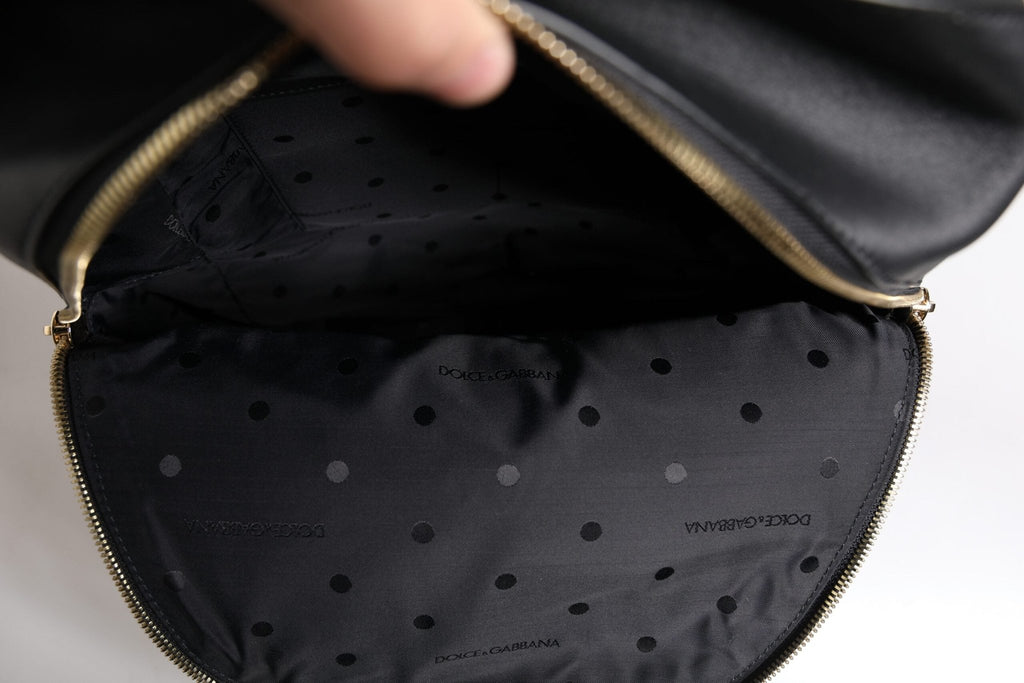 Dolce & Gabbana Black DG Leather Logo Print Travel Back Pack Bag - Beyzy Store - Dolce & Gabbana