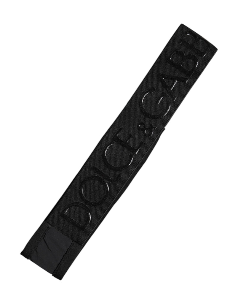 Dolce & Gabbana Black DG Logo Nylon Knitted Men Head Band Hat - Beyzy Store - Dolce & Gabbana