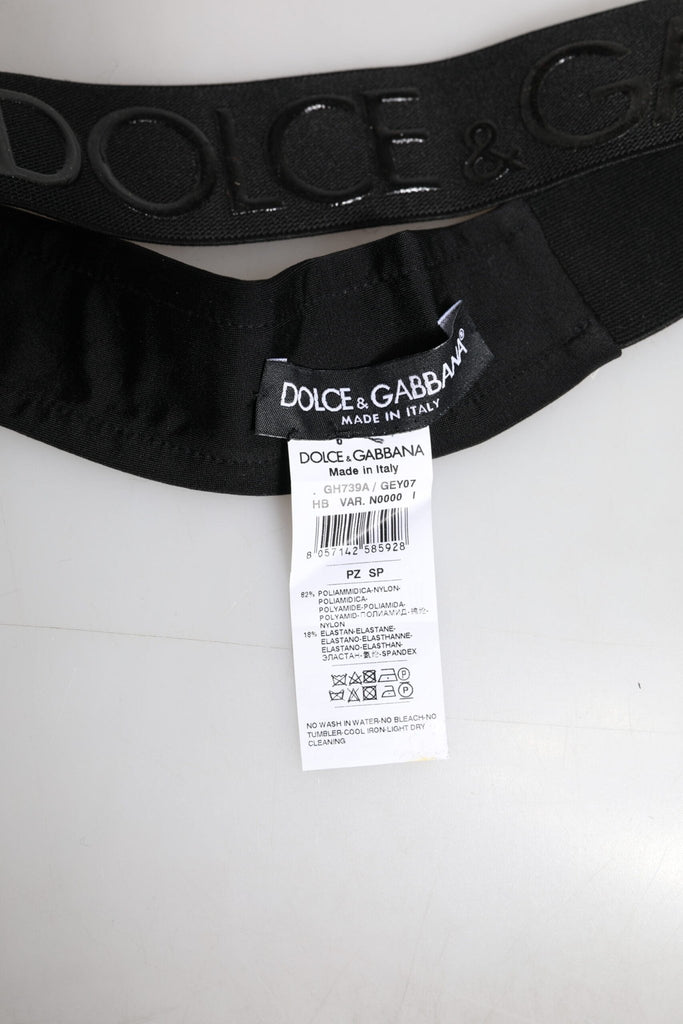Dolce & Gabbana Black DG Logo Nylon Knitted Men Head Band Hat - Beyzy Store - Dolce & Gabbana