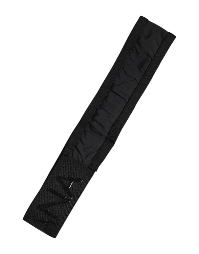 Dolce & Gabbana Black DG Logo Nylon Knitted Men Head Band Hat - Beyzy Store - Dolce & Gabbana