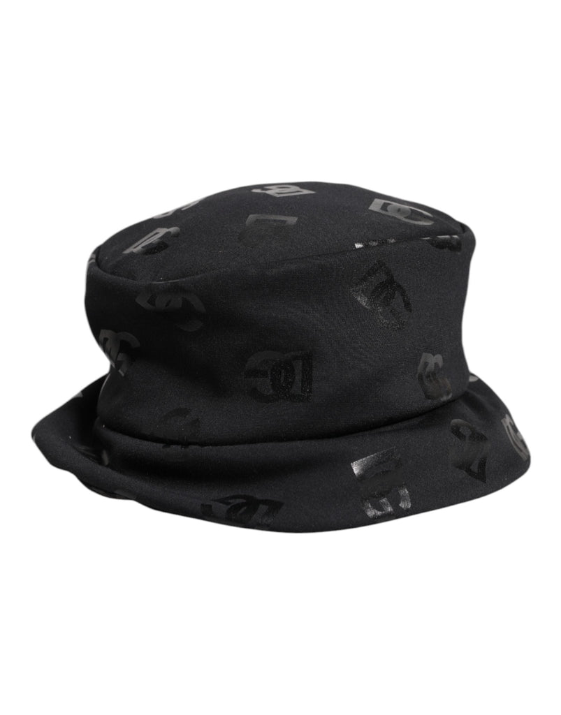 Dolce & Gabbana Black DG Monogram Polyester Jacquard Bucket Hat - Beyzy Store - Dolce & Gabbana