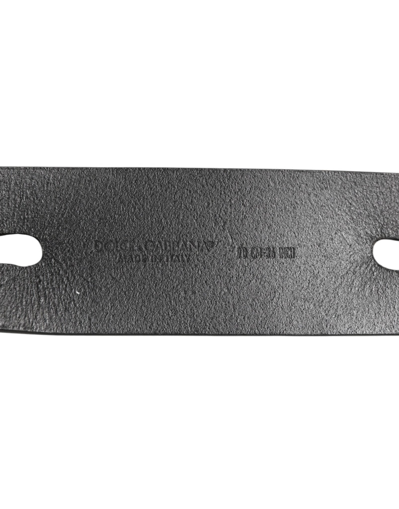 Dolce & Gabbana Black Double Strap Leather Silver Buckle Belt - Beyzy Store - Dolce & Gabbana
