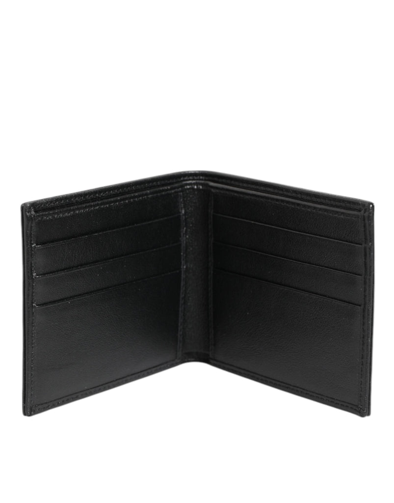 Dolce & Gabbana Black Exotic Leather Bifold Card Holder Men Wallet - Beyzy Store - Dolce & Gabbana