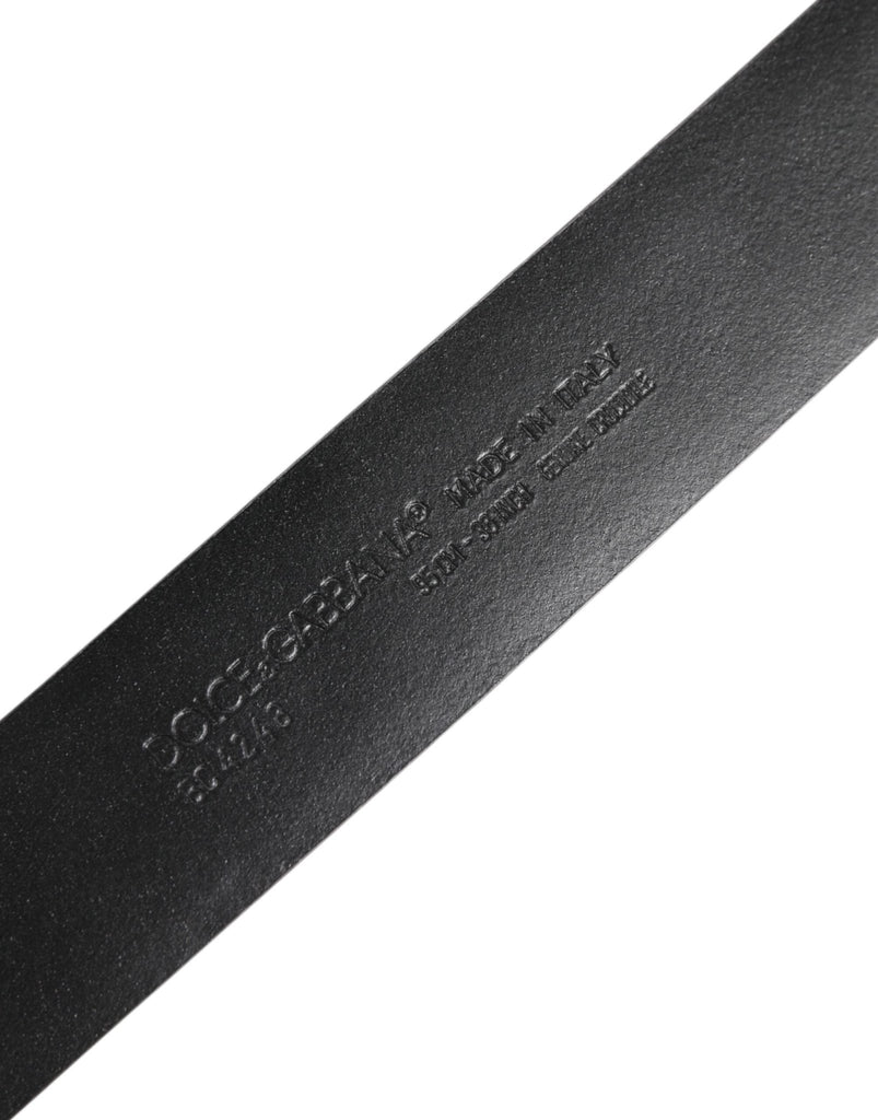 Dolce & Gabbana Black Exotic Leather DG Logo Buckle Belt - Beyzy Store - Dolce & Gabbana