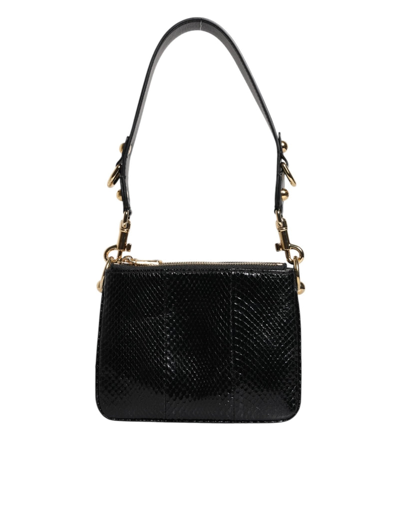 Dolce & Gabbana Black Exotic Leather Shoulder Sling Clutch Bag - Beyzy Store - Dolce & Gabbana